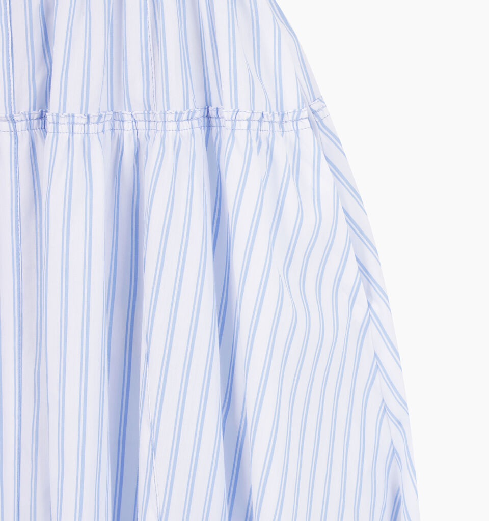 White sleeveless dress with stripes - null - White | Sisley K image number 4